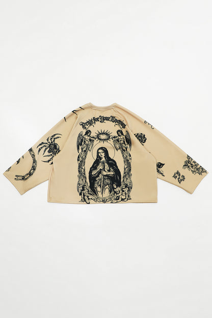 Beige Pray for your enemies Jersey